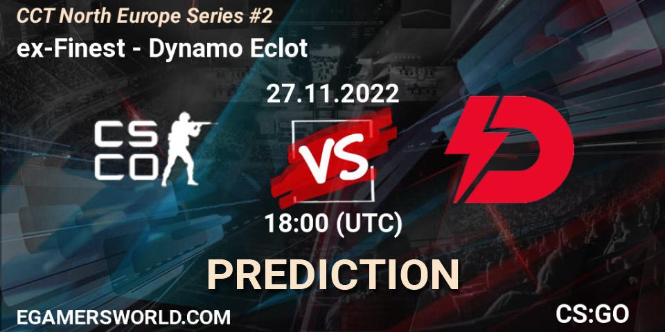 ex-Finest - Dynamo Eclot: ennuste. 27.11.22, CS2 (CS:GO), CCT North Europe Series #2