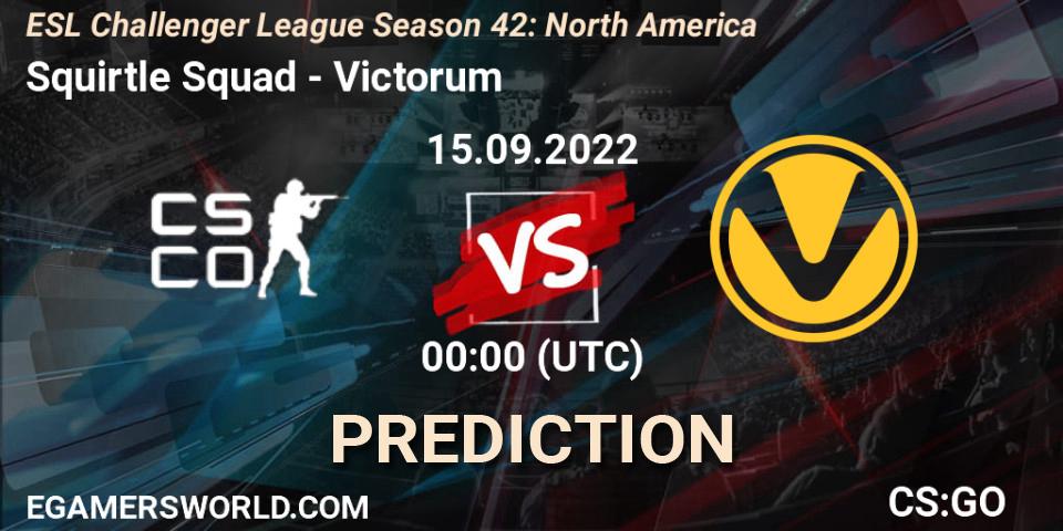 Squirtle Squad - Victorum: ennuste. 20.09.2022 at 02:00, Counter-Strike (CS2), ESL Challenger League Season 42: North America