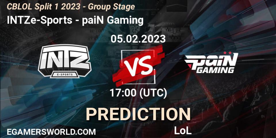 INTZ e-Sports - paiN Gaming: ennuste. 05.02.23, LoL, CBLOL Split 1 2023 - Group Stage