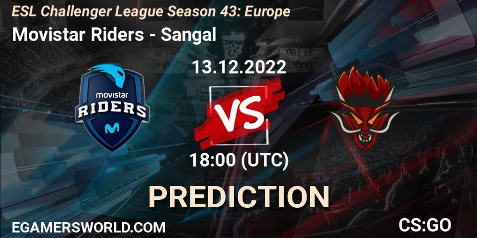 Movistar Riders - Sangal: ennuste. 13.12.22, CS2 (CS:GO), ESL Challenger League Season 43: Europe
