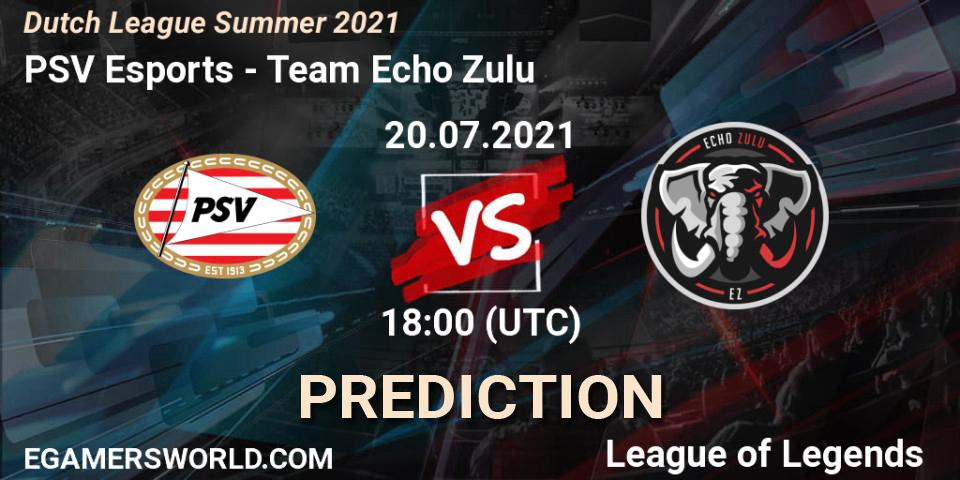 PSV Esports - Team Echo Zulu: ennuste. 22.06.2021 at 18:00, LoL, Dutch League Summer 2021