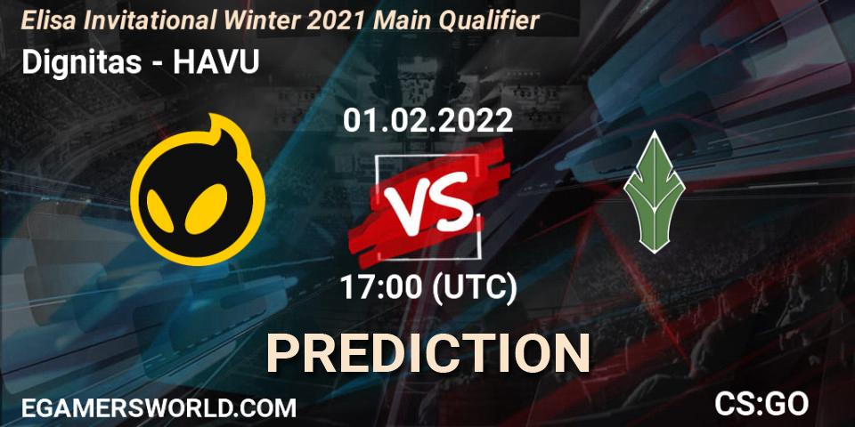 Dignitas - HAVU: ennuste. 01.02.2022 at 17:00, Counter-Strike (CS2), Elisa Invitational Winter 2021 Main Qualifier
