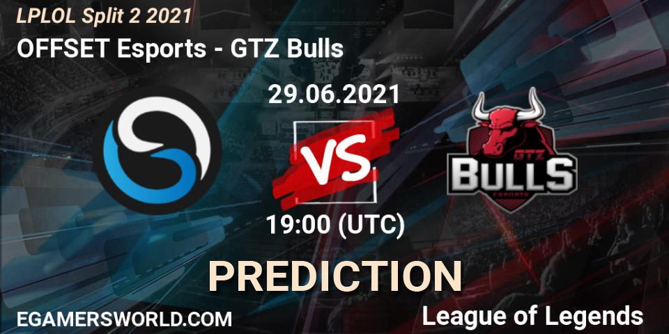 OFFSET Esports - GTZ Bulls: ennuste. 29.06.2021 at 19:00, LoL, LPLOL Split 2 2021