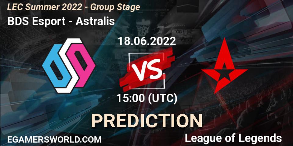 BDS Esport - Astralis: ennuste. 18.06.22, LoL, LEC Summer 2022 - Group Stage