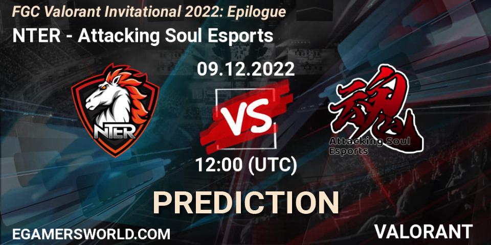 NTER - Attacking Soul Esports: ennuste. 09.12.22, VALORANT, FGC Valorant Invitational 2022: Epilogue