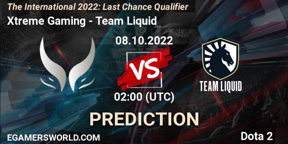 Xtreme Gaming - Team Liquid: ennuste. 08.10.22, Dota 2, The International 2022: Last Chance Qualifier