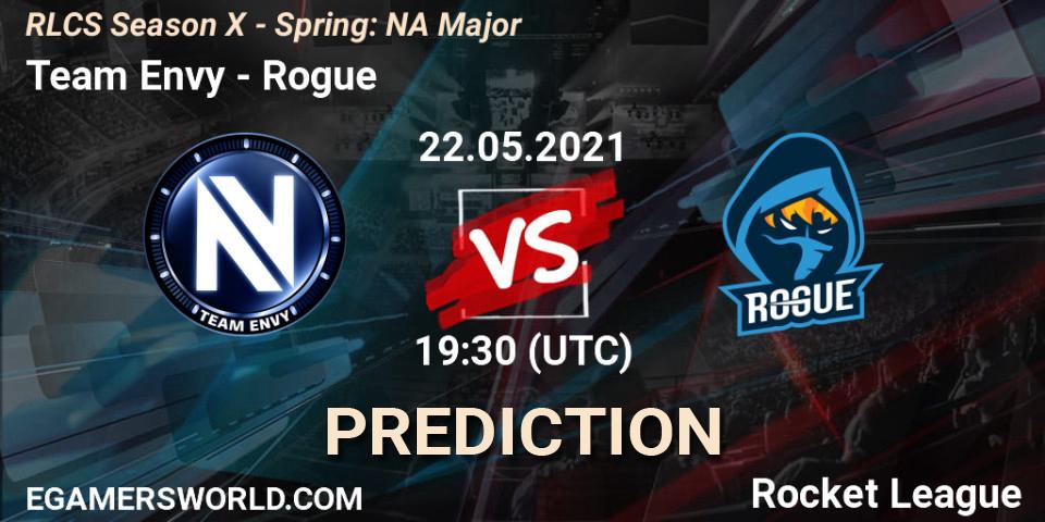 Team Envy - Rogue: ennuste. 22.05.2021 at 19:30, Rocket League, RLCS Season X - Spring: NA Major