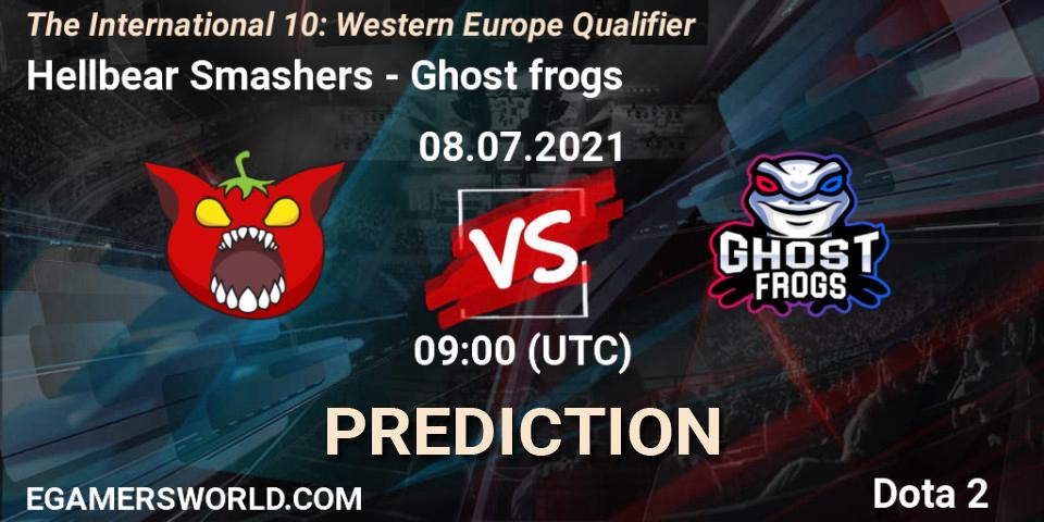Hellbear Smashers - Ghost frogs: ennuste. 08.07.2021 at 09:00, Dota 2, The International 10: Western Europe Qualifier