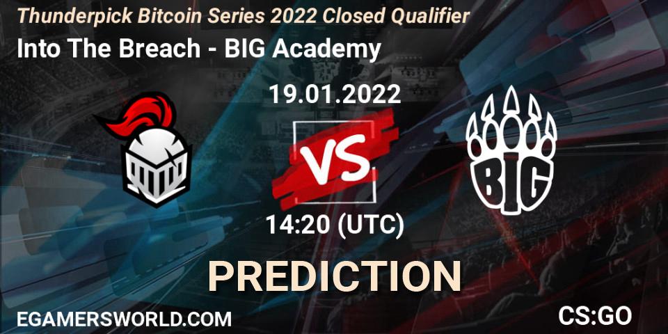 Into The Breach - BIG Academy: ennuste. 19.01.2022 at 14:20, Counter-Strike (CS2), Thunderpick Bitcoin Series 2022 Closed Qualifier