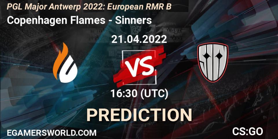 Copenhagen Flames - Sinners: ennuste. 21.04.2022 at 16:45, Counter-Strike (CS2), PGL Major Antwerp 2022: European RMR B
