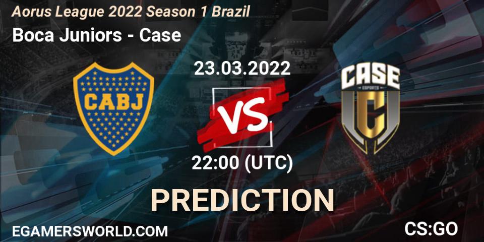 Boca Juniors - Case: ennuste. 23.03.2022 at 22:00, Counter-Strike (CS2), Aorus League 2022 Season 1 Brazil
