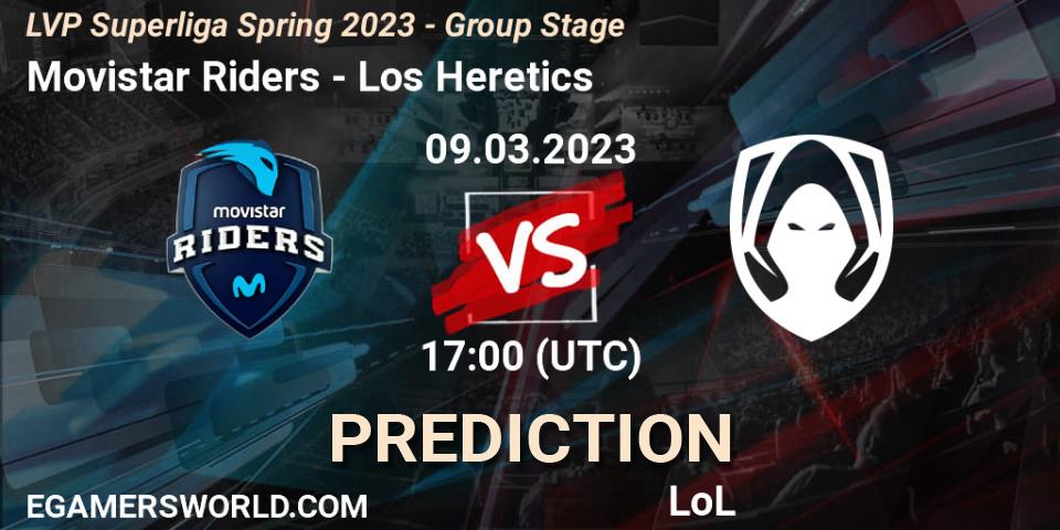 Movistar Riders - Los Heretics: ennuste. 09.03.2023 at 21:00, LoL, LVP Superliga Spring 2023 - Group Stage