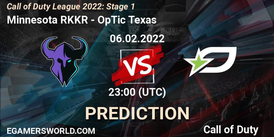 Minnesota RØKKR - OpTic Texas: ennuste. 06.02.22, Call of Duty, Call of Duty League 2022: Stage 1