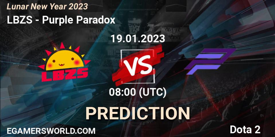 LBZS - Purple Paradox: ennuste. 19.01.23, Dota 2, Lunar New Year 2023