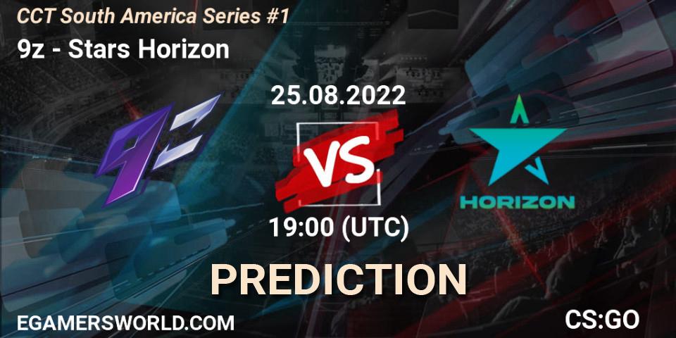 9z - Stars Horizon: ennuste. 25.08.2022 at 18:35, Counter-Strike (CS2), CCT South America Series #1