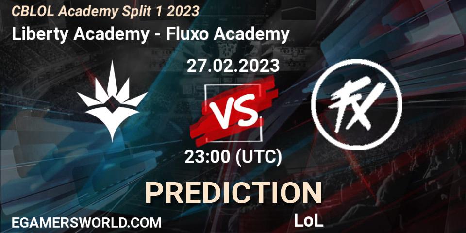 Liberty Academy - Fluxo Academy: ennuste. 27.02.2023 at 23:00, LoL, CBLOL Academy Split 1 2023
