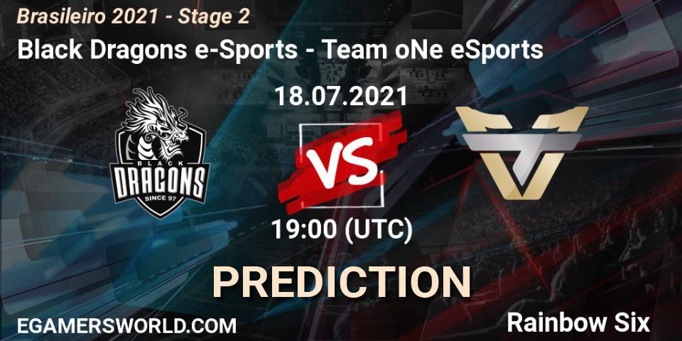 Black Dragons e-Sports - Team oNe eSports: ennuste. 18.07.2021 at 19:00, Rainbow Six, Brasileirão 2021 - Stage 2
