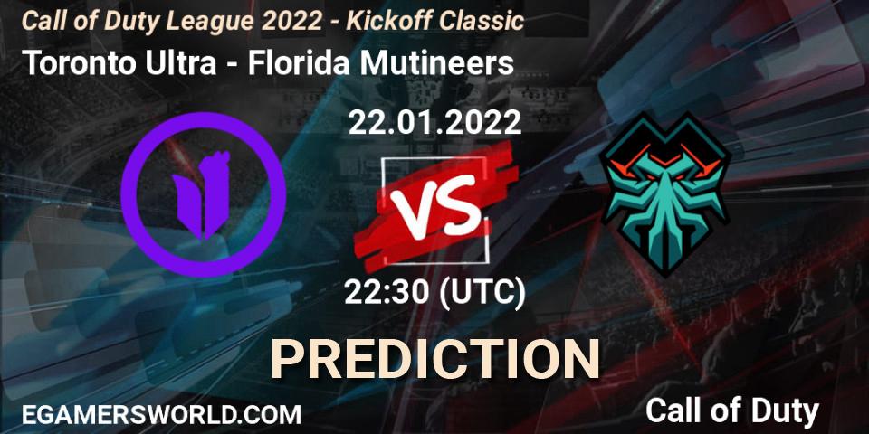 Toronto Ultra - Florida Mutineers: ennuste. 22.01.22, Call of Duty, Call of Duty League 2022 - Kickoff Classic