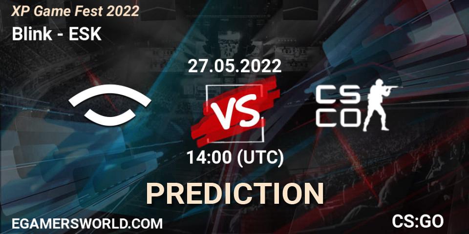 Blink - eSportsKosova: ennuste. 27.05.2022 at 14:45, Counter-Strike (CS2), XP Game Fest 2022