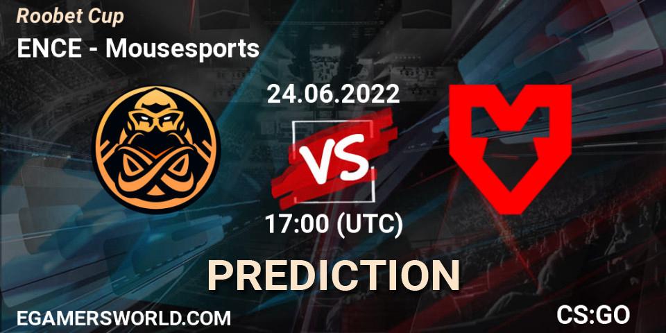 ENCE - Mousesports: ennuste. 24.06.2022 at 17:00, Counter-Strike (CS2), Roobet Cup