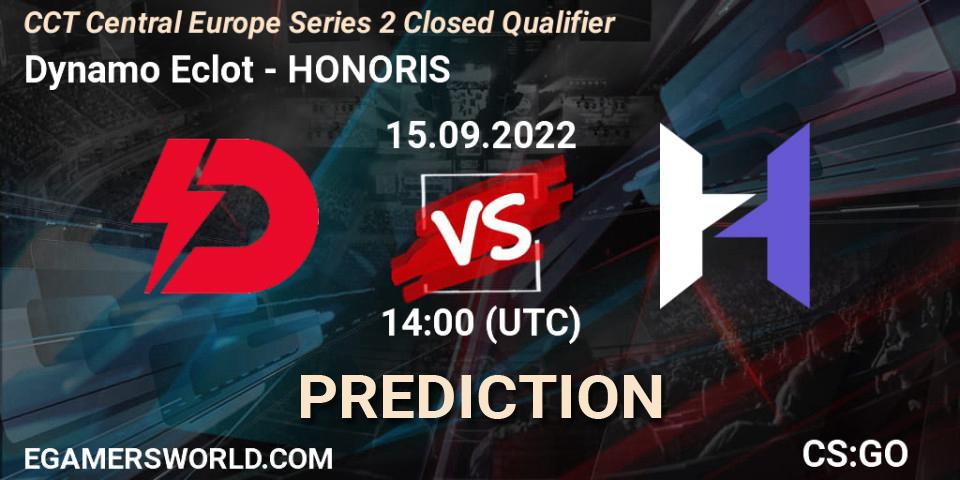 Dynamo Eclot - HONORIS: ennuste. 15.09.2022 at 14:50, Counter-Strike (CS2), CCT Central Europe Series 2 Closed Qualifier