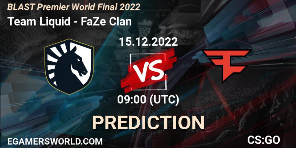 Team Liquid - FaZe Clan: ennuste. 15.12.22, CS2 (CS:GO), BLAST Premier World Final 2022