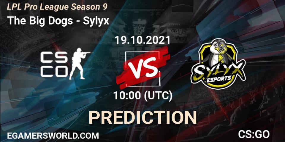 The Big Dogs - Sylyx: ennuste. 19.10.2021 at 09:35, Counter-Strike (CS2), LPL Pro League 2021 Season 3