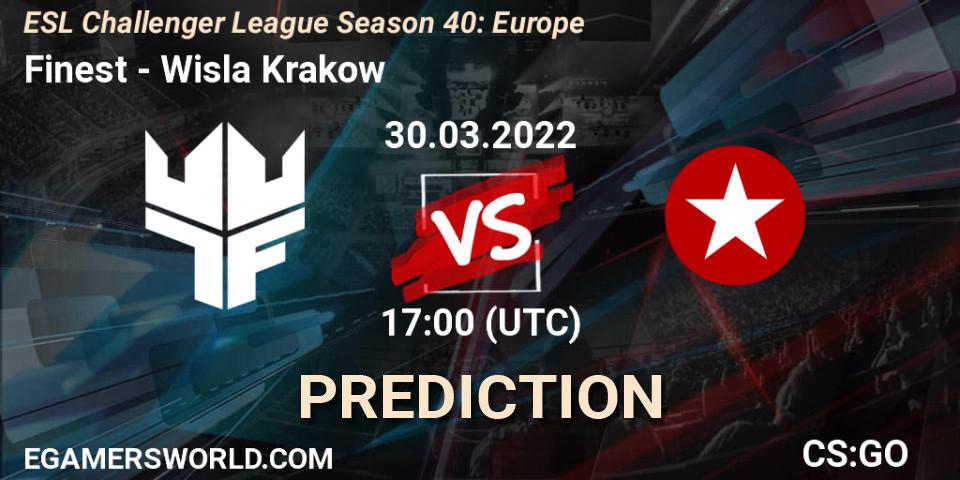 Finest - Wisla Krakow: ennuste. 30.03.2022 at 17:00, Counter-Strike (CS2), ESL Challenger League Season 40: Europe