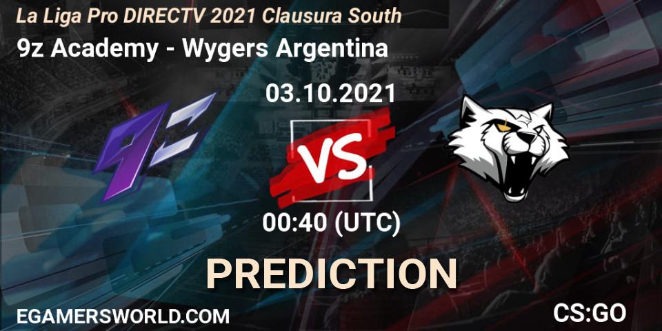 9z Academy - Wygers Argentina: ennuste. 03.10.2021 at 01:00, Counter-Strike (CS2), La Liga Season 4: Sur Pro Division - Clausura