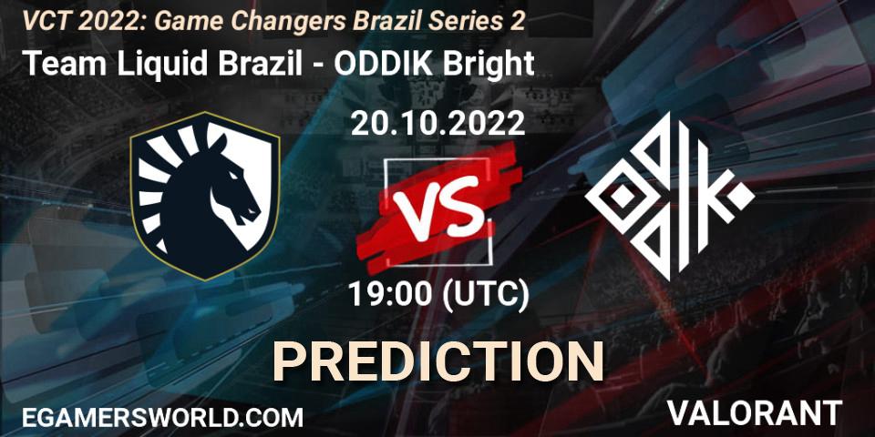 Team Liquid Brazil - ODDIK Bright: ennuste. 20.10.22, VALORANT, VCT 2022: Game Changers Brazil Series 2