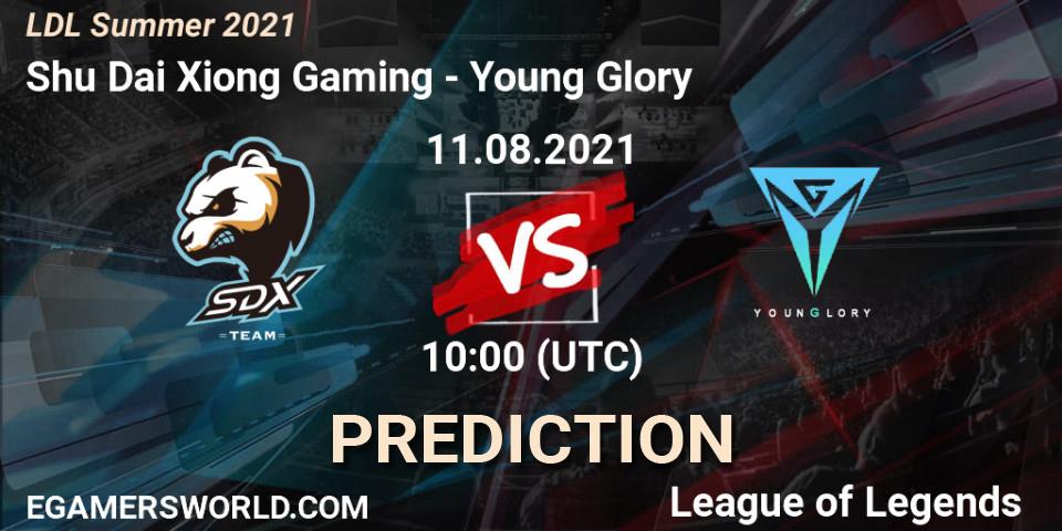 Shu Dai Xiong Gaming - Young Glory: ennuste. 11.08.21, LoL, LDL Summer 2021