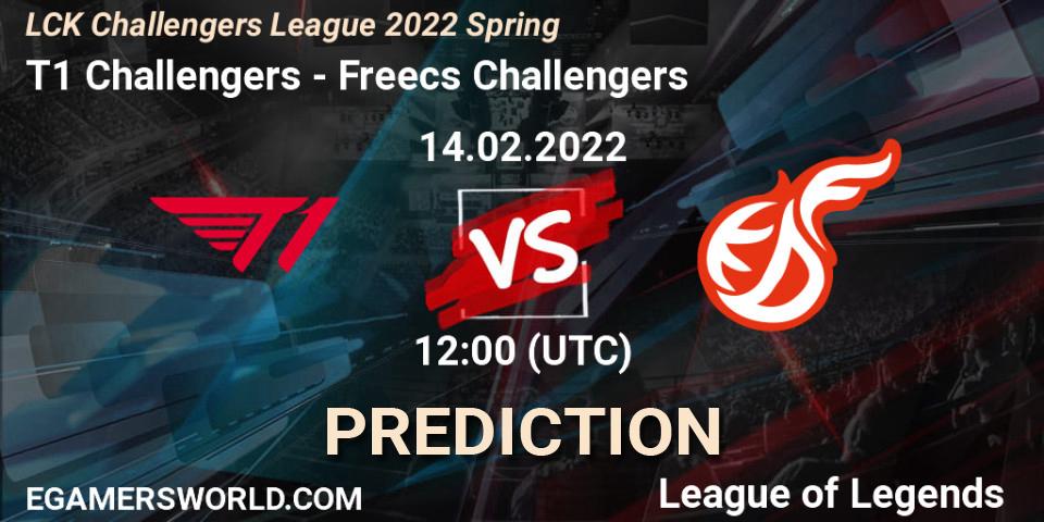 Freecs Challengers - T1 Challengers: ennuste. 17.02.2022 at 05:00, LoL, LCK Challengers League 2022 Spring