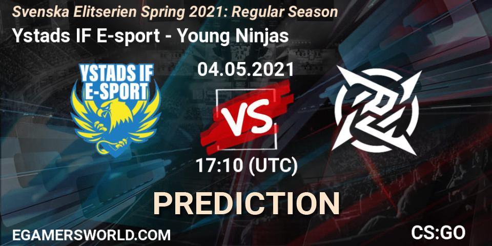 Ystads IF E-sport - Young Ninjas: ennuste. 04.05.2021 at 17:10, Counter-Strike (CS2), Svenska Elitserien Spring 2021: Regular Season