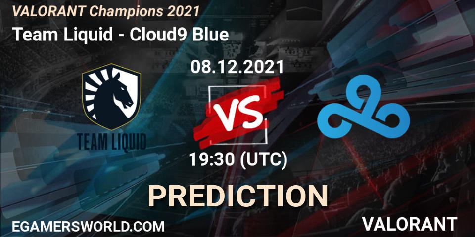 Team Liquid - Cloud9 Blue: ennuste. 08.12.2021 at 20:00, VALORANT, VALORANT Champions 2021