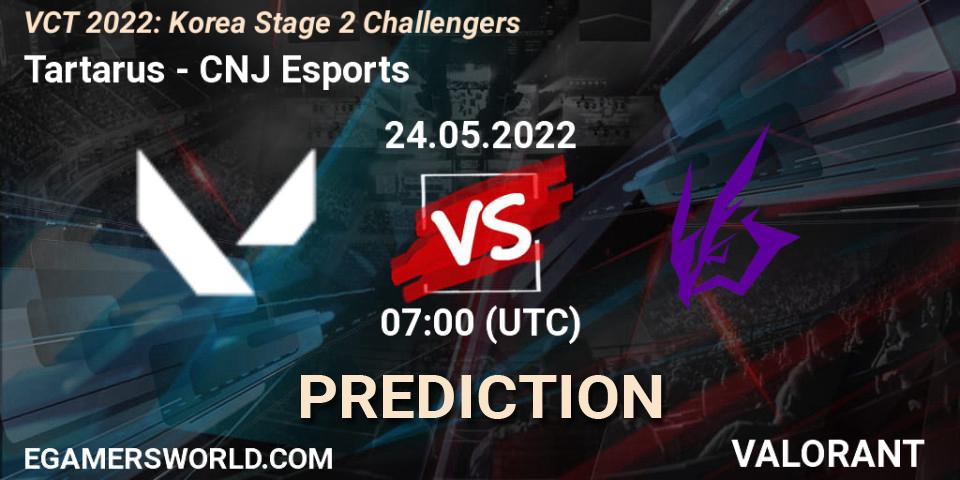 Tartarus - CNJ Esports: ennuste. 24.05.2022 at 07:00, VALORANT, VCT 2022: Korea Stage 2 Challengers