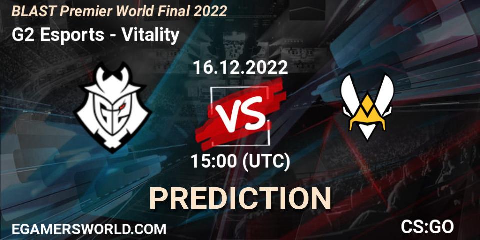 G2 Esports - Vitality: ennuste. 16.12.22, CS2 (CS:GO), BLAST Premier World Final 2022