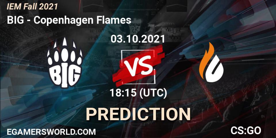 BIG - Copenhagen Flames: ennuste. 03.10.2021 at 17:35, Counter-Strike (CS2), IEM Fall 2021: Europe RMR