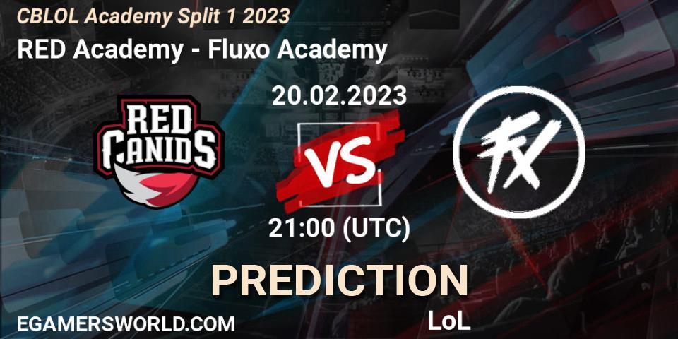 RED Academy - Fluxo Academy: ennuste. 20.02.2023 at 21:00, LoL, CBLOL Academy Split 1 2023