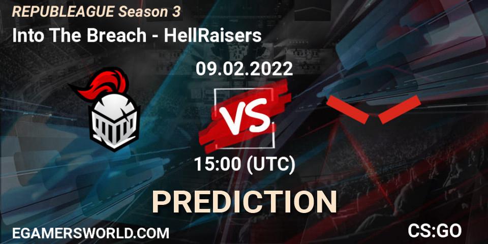 Into The Breach - HellRaisers: ennuste. 09.02.22, CS2 (CS:GO), REPUBLEAGUE Season 3 Europe Open Qualifier 1