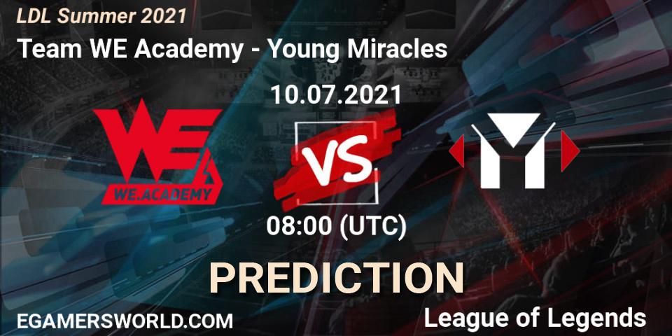 Team WE Academy - Young Miracles: ennuste. 10.07.2021 at 08:00, LoL, LDL Summer 2021