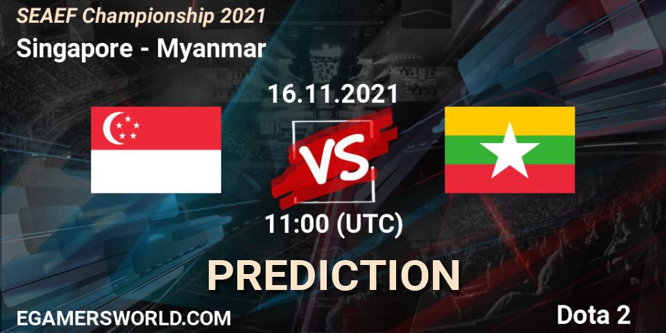 Singapore - Myanmar: ennuste. 16.11.2021 at 13:34, Dota 2, SEAEF Dota2 Championship 2021