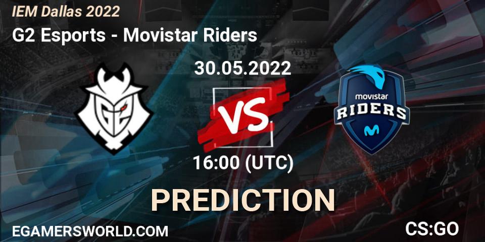 G2 Esports - Movistar Riders: ennuste. 30.05.2022 at 16:00, Counter-Strike (CS2), IEM Dallas 2022