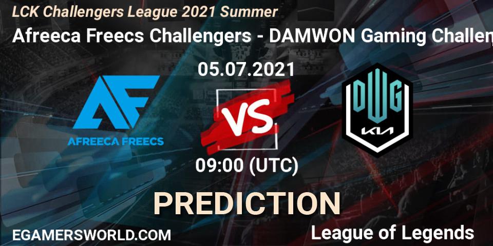 Afreeca Freecs Challengers - DAMWON Gaming Challengers: ennuste. 05.07.2021 at 09:00, LoL, LCK Challengers League 2021 Summer