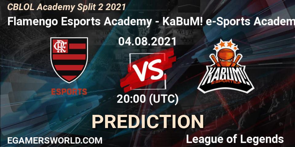 Flamengo Esports Academy - KaBuM! Academy: ennuste. 04.08.2021 at 20:00, LoL, CBLOL Academy Split 2 2021