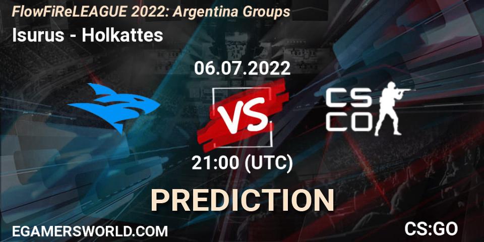 Isurus - Holkattes: ennuste. 06.07.2022 at 21:00, Counter-Strike (CS2), FlowFiReLEAGUE 2022: Argentina Groups