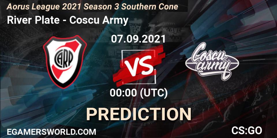 River Plate - Coscu Army: ennuste. 07.09.2021 at 00:00, Counter-Strike (CS2), Aorus League 2021 Season 3 Southern Cone