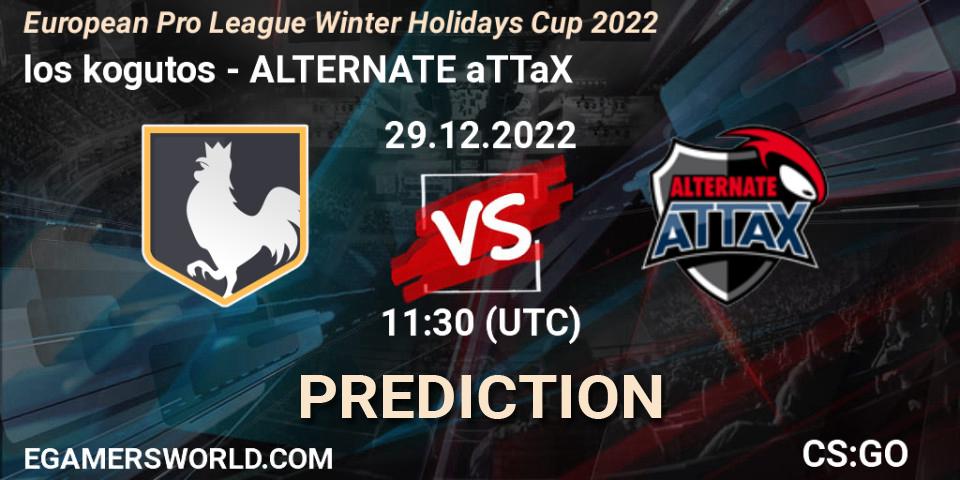 los kogutos - ALTERNATE aTTaX: ennuste. 29.12.2022 at 11:30, Counter-Strike (CS2), European Pro League Winter Holidays Cup 2022