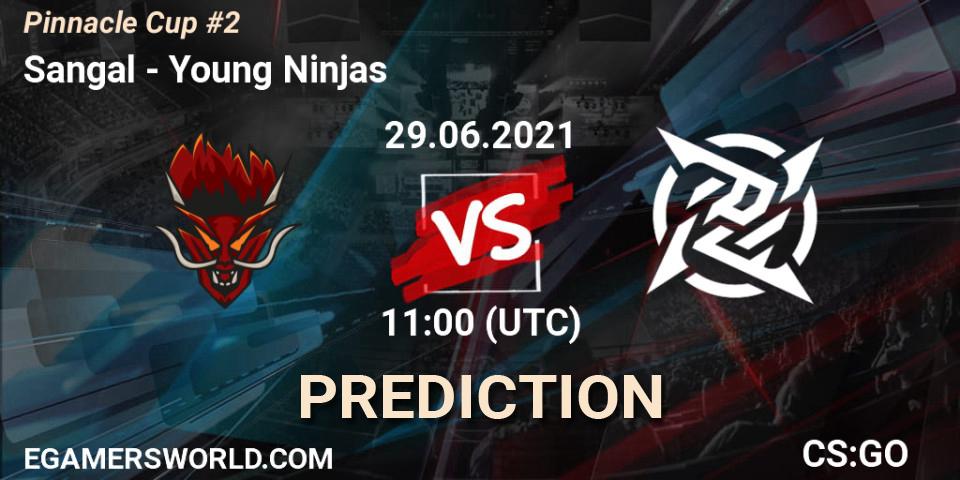 Sangal - Young Ninjas: ennuste. 29.06.2021 at 11:00, Counter-Strike (CS2), Pinnacle Cup #2