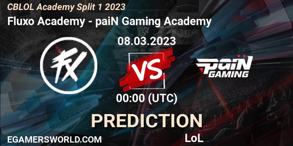 Fluxo Academy - paiN Gaming Academy: ennuste. 08.03.2023 at 00:00, LoL, CBLOL Academy Split 1 2023