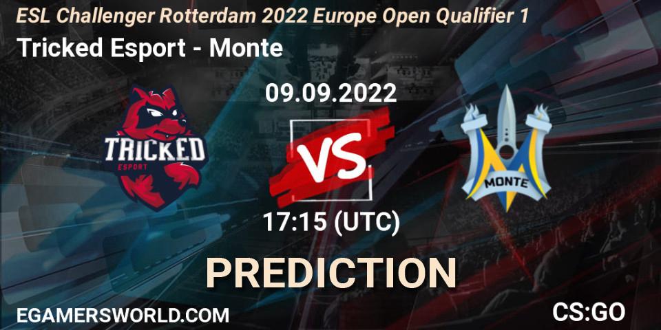Tricked Esport - Monte: ennuste. 09.09.2022 at 17:15, Counter-Strike (CS2), ESL Challenger Rotterdam 2022 Europe Open Qualifier 1